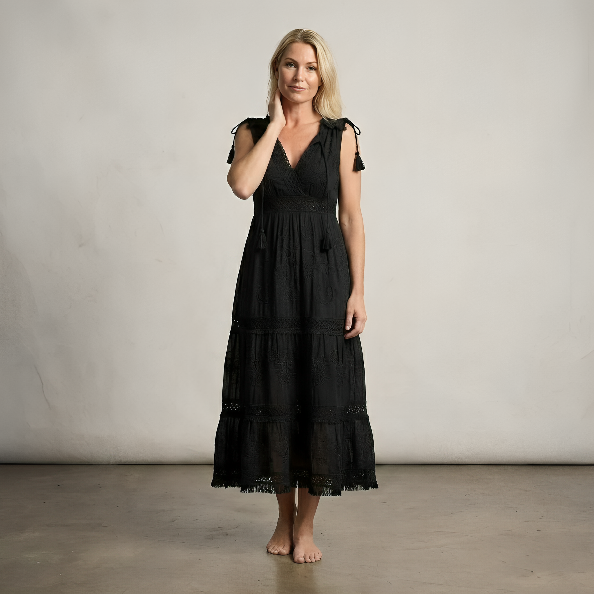 Alena | Elegant Midi Kjole