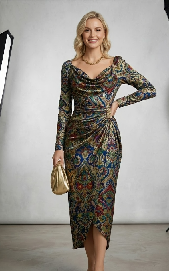 Mykah™ | Elegant Midi Kjole